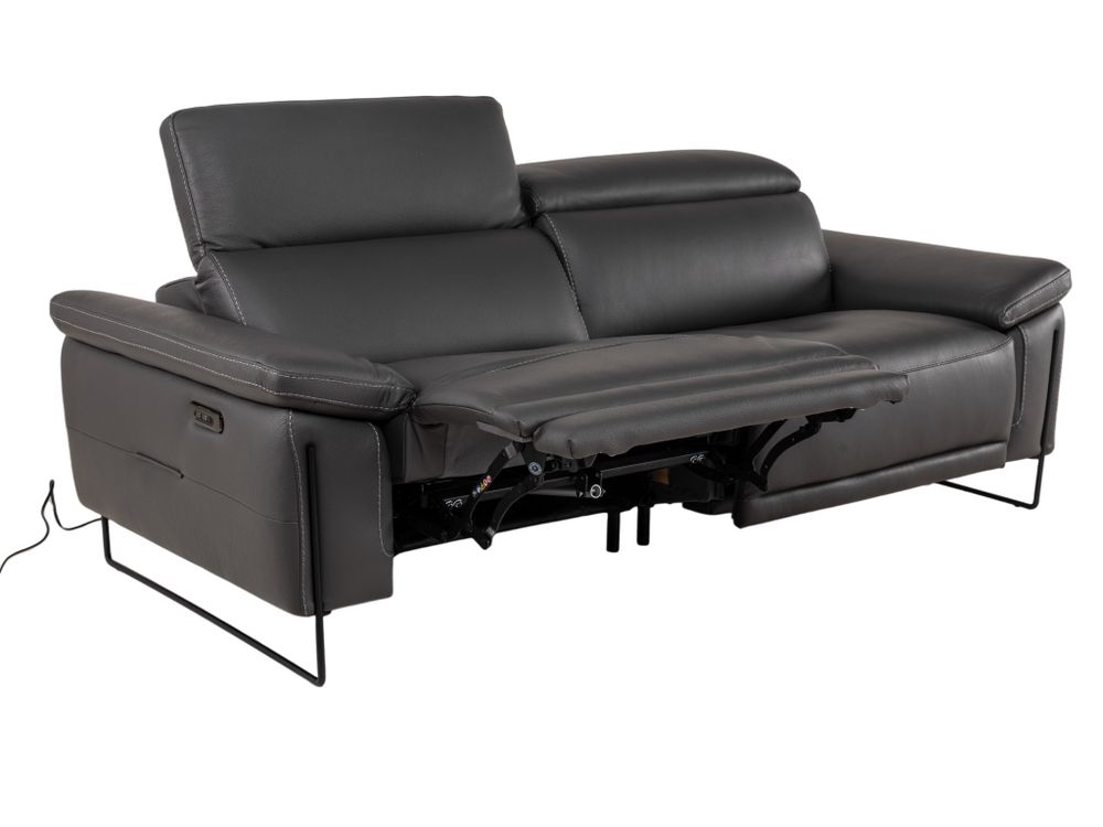 3-zit incl. 2 elektr. relaxen FIRENZE - Donkergrij DDV-26-TZ1