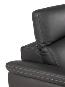 3-zit incl. 2 elektr. relaxen FIRENZE - Donkergrij DDV-26-TZ1