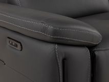 3-zit incl. 2 elektr. relaxen FIRENZE - Donkergrij DDV-26-TZ1