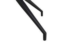 Draaibare eetkamerstoel MONET - Zwart leder LIE-19-TZ1