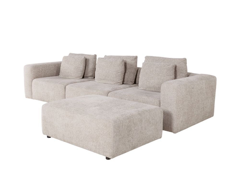 4-zit met voetbank LOFT - Beige C-GER-14-HKS-3-A062-2