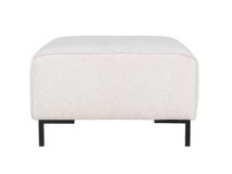 Hoekzetel met voetbank AMARO - Crème C-DOM-3-SET1