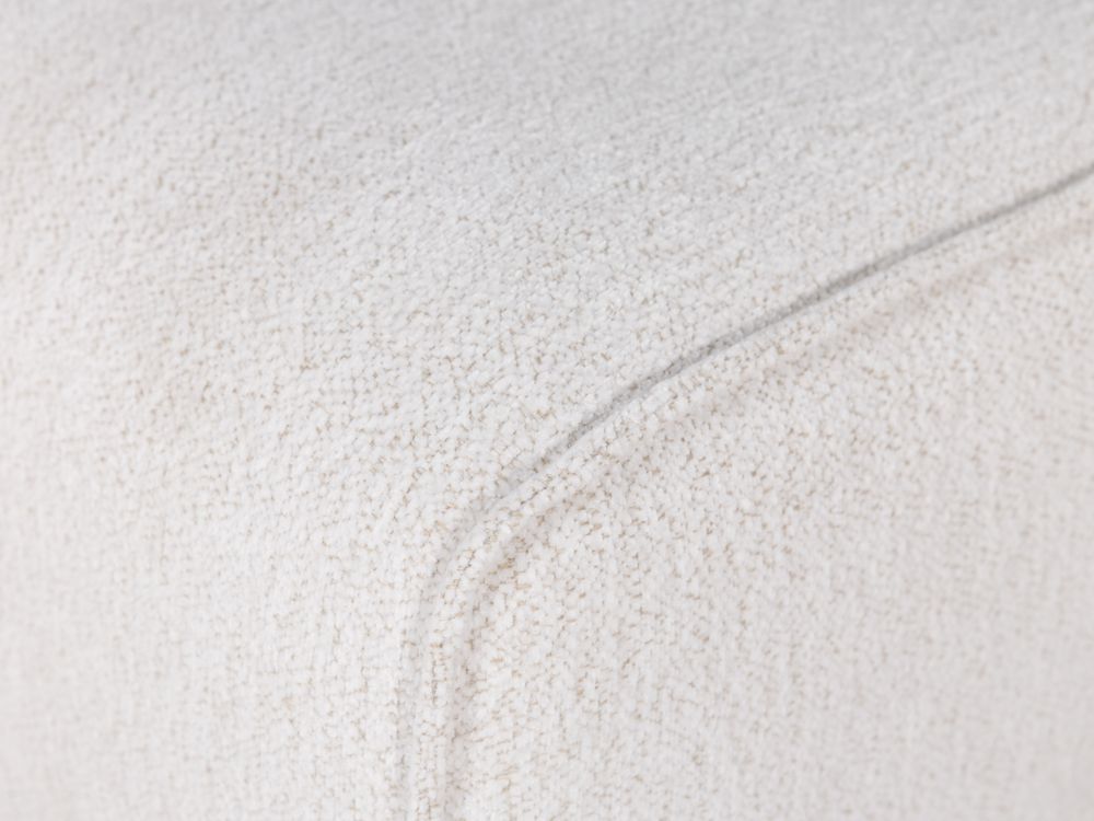 Hoekzetel met voetbank AMARO - Crème C-DOM-3-SET1