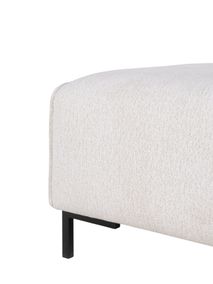 Hoekzetel met voetbank AMARO - Crème C-DOM-3-SET1