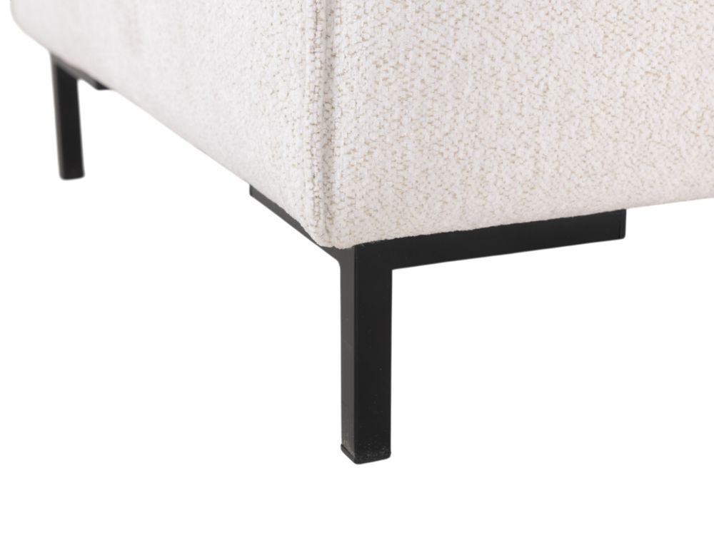 Hoekzetel met voetbank AMARO - Crème C-DOM-3-SET1