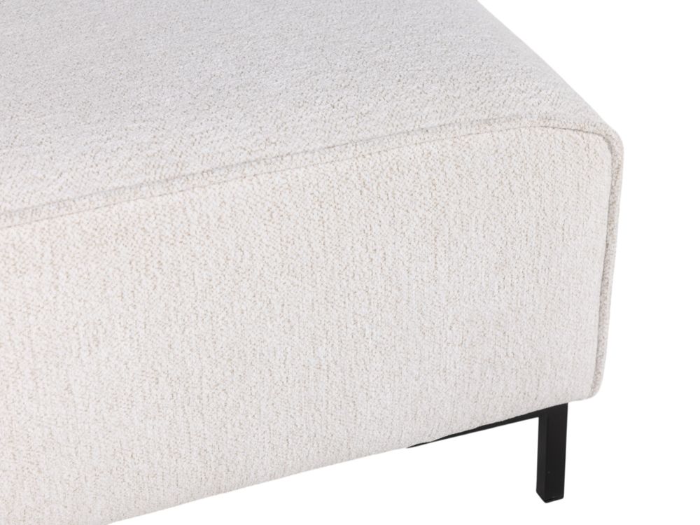 Hoekzetel met voetbank AMARO - Crème C-DOM-3-SET1