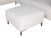 Hoekzetel met voetbank AMARO - Crème C-DOM-3-SET1