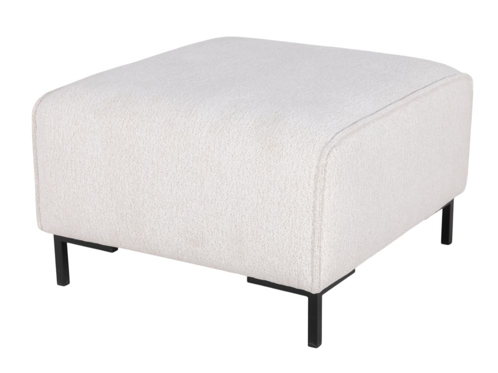 Hoekzetel met voetbank AMARO - Crème C-DOM-3-SET1