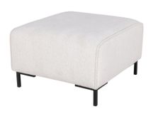 Hoekzetel met voetbank AMARO - Crème C-DOM-3-SET1