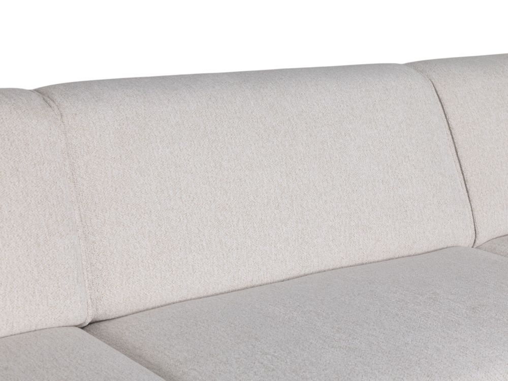 Hoekzetel met voetbank AMARO - Crème C-DOM-3-SET1