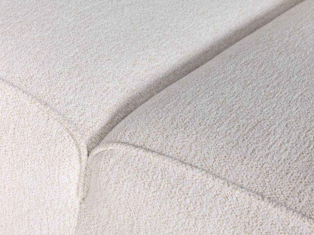 Hoekzetel met voetbank AMARO - Crème C-DOM-3-SET1