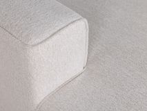 Hoekzetel met voetbank AMARO - Crème C-DOM-3-SET1