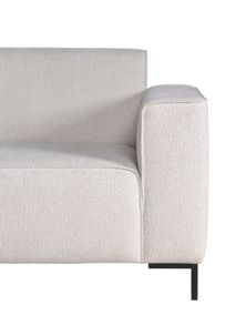 Hoekzetel met voetbank AMARO - Crème C-DOM-3-SET1