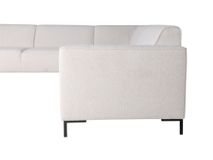 Hoekzetel met voetbank AMARO - Crème C-DOM-3-SET1