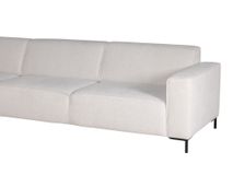 Hoekzetel met voetbank AMARO - Crème C-DOM-3-SET1