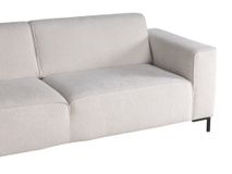 Hoekzetel met voetbank AMARO - Crème C-DOM-3-SET1