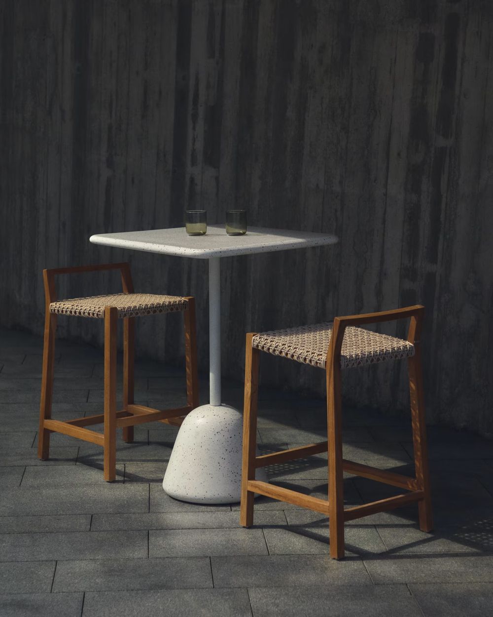 Bartafel SAURA - Wit Terrazzo KAV J01100114PR05