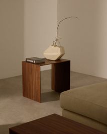 Bijzettafel LITTO - Walnootfineer KAV T00113MW09