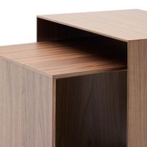 Bijzettafel LITTO - Walnootfineer KAV T00113MW09