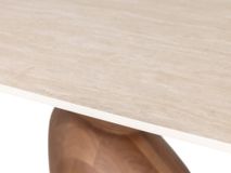Eetkamertafel TALIA - Travertin / Ash Wood LIE-17-TZ1