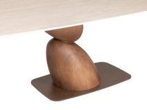 Eetkamertafel TALIA - Travertin / Ash Wood LIE-17-TZ1