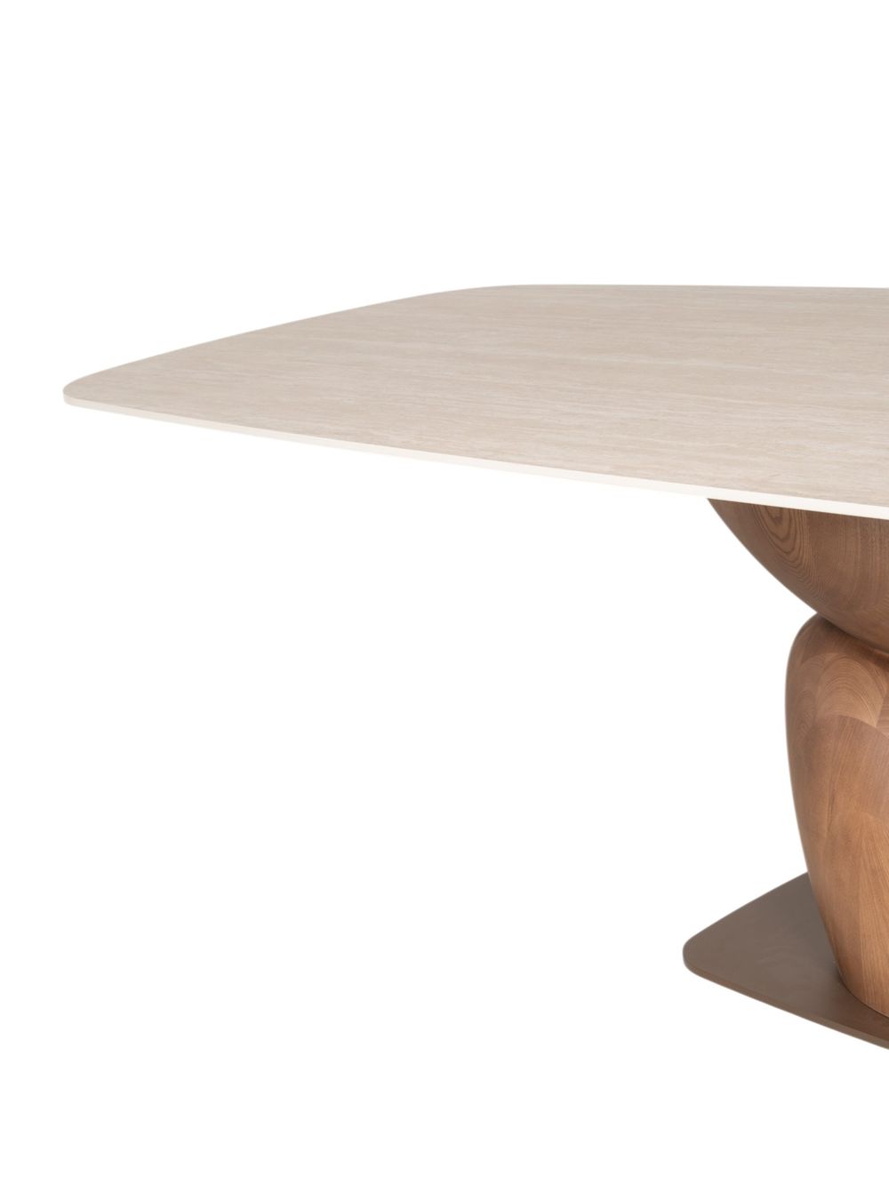 Eetkamertafel TALIA - Travertin / Ash Wood LIE-17-TZ1