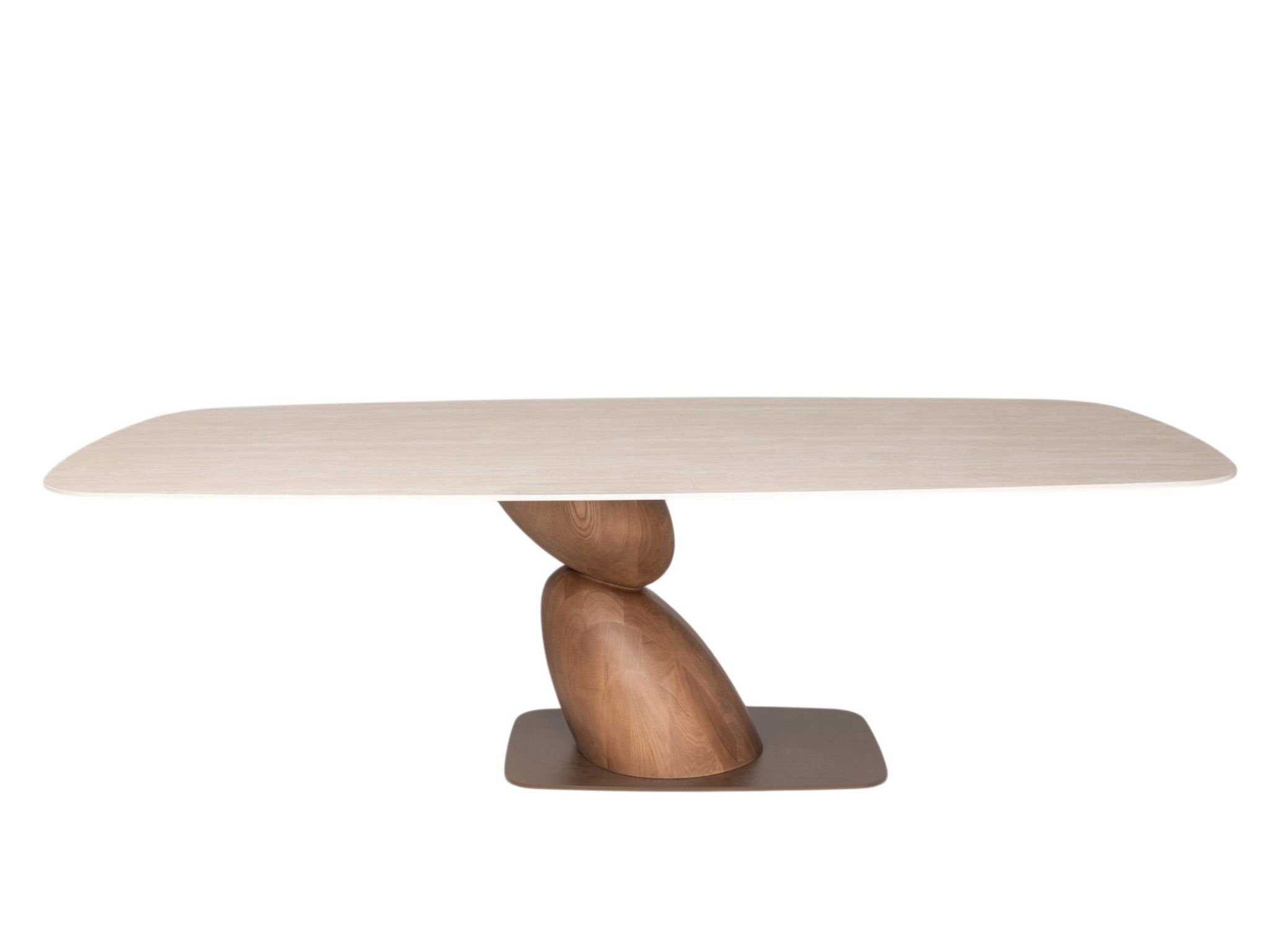Eetkamertafel TALIA - Travertin / Ash Wood