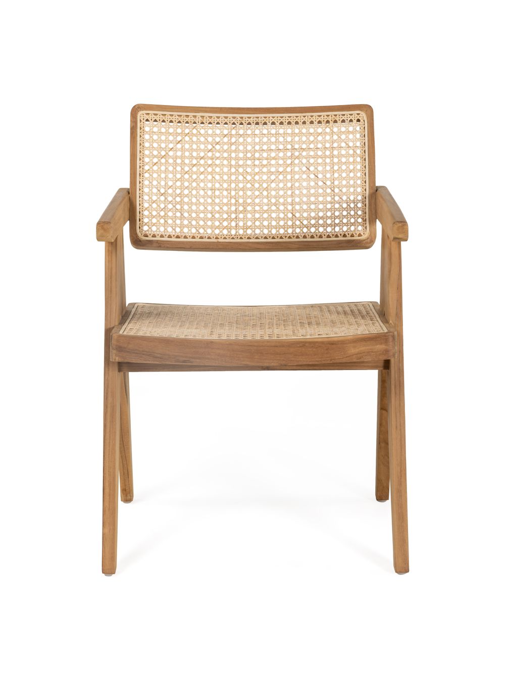 Set van 6 armstoelen INDOOR - Teakhout C-LEL-ISO50-SET1