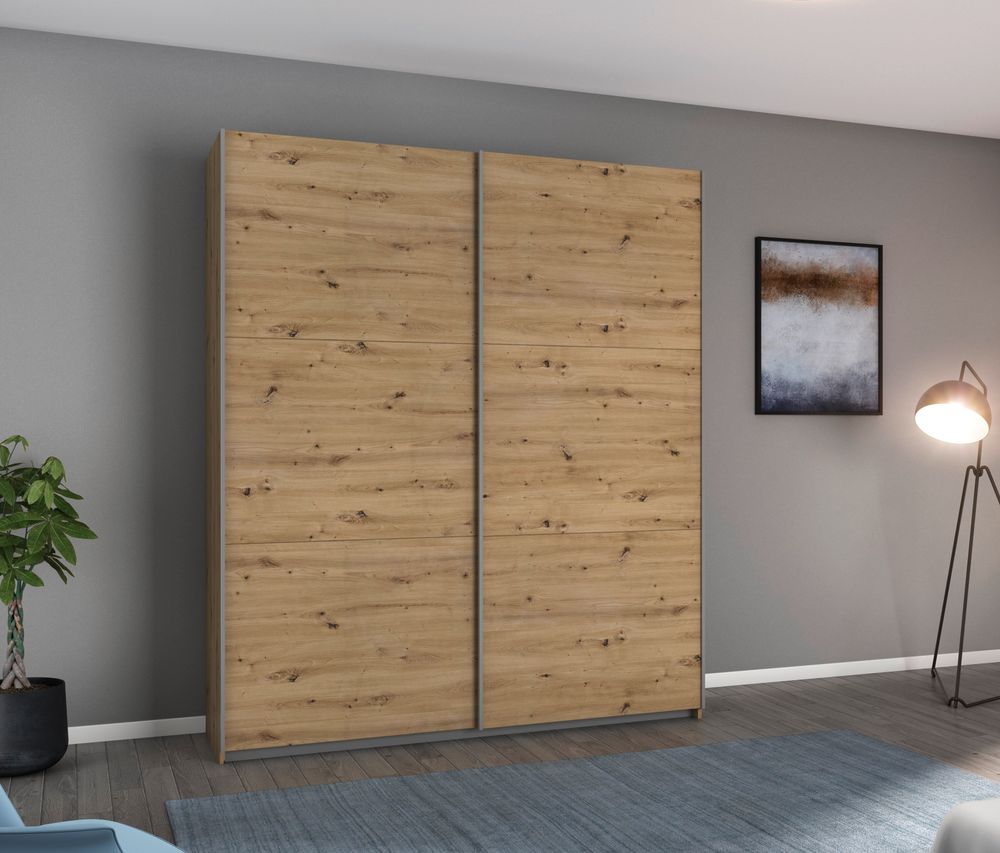 Schuifdeurkast AURELIO - Artisan eik RCH-92-001-492