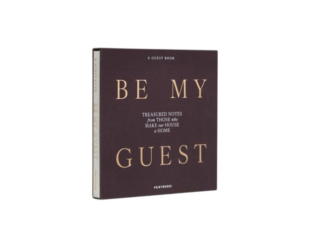 Gastenboek BE MY GUEST - Wit/Antraciet PRT PW00781