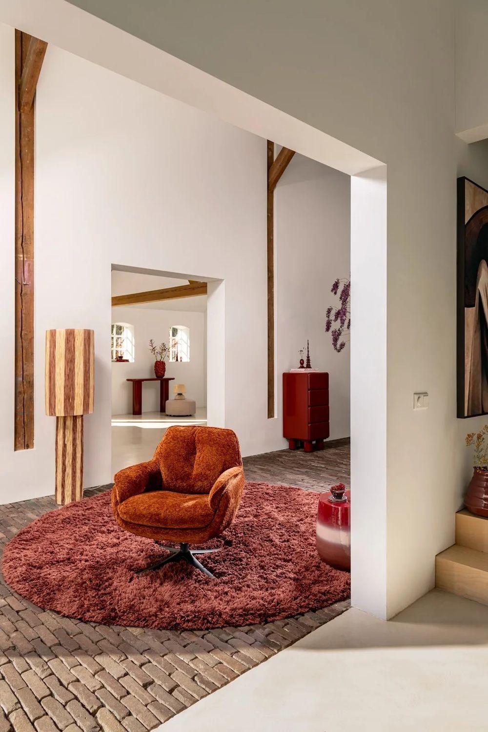 Draaifauteuil DENSA - Koper HEH 43099-KOP