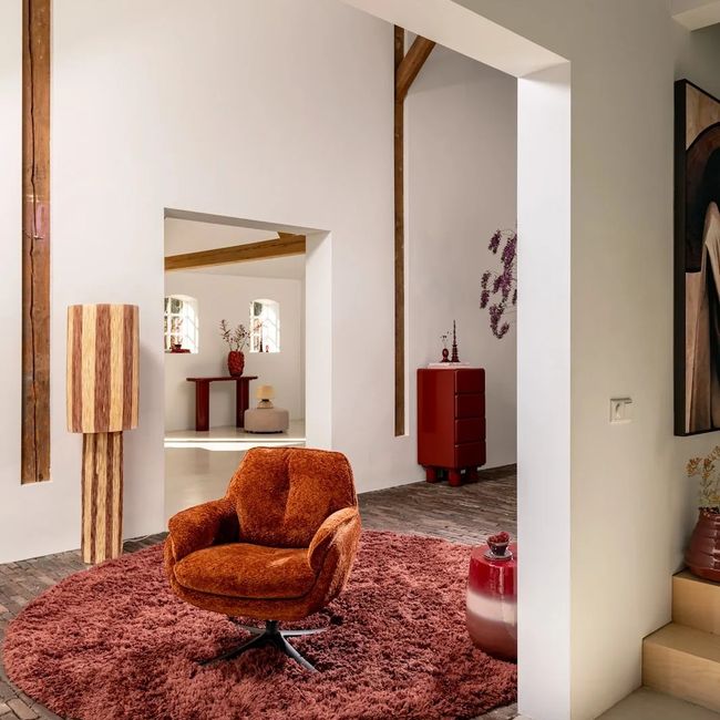 Draaifauteuil DENSA - Crème