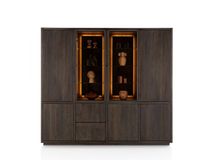 Vitrinekast GIJON - Basalt HEH 54500BAS