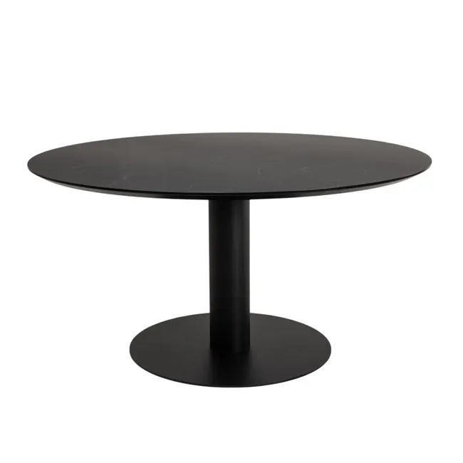 Eetkamertafel ORVYN - Zwarte marmerlook