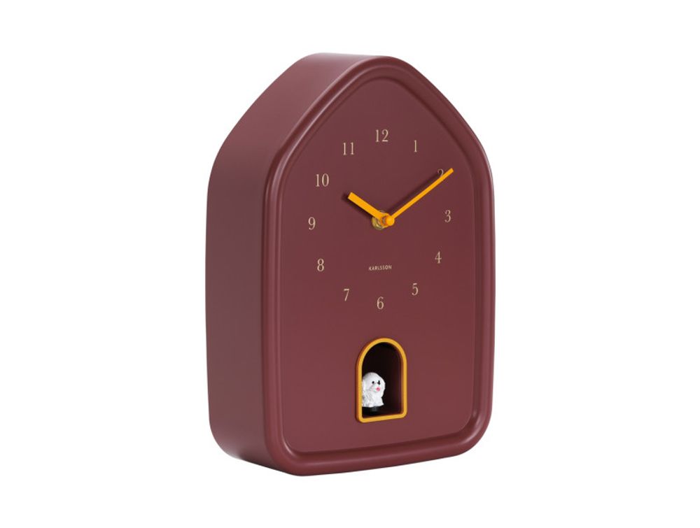 Muurklok DOGGY - Black PST KA6098RD