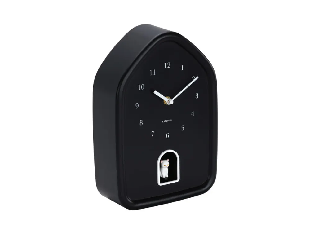 Muurklok KITTY - Jungle Green PST KA6100BK
