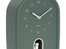 Muurklok KITTY - Jungle Green PST KA6100GR