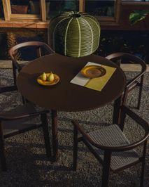 Tuintafel ERICE - Bruin Glas KAV O00317CR09