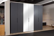 Draaideurkast EXTENSO - Antraciet/spiegel STA C35875 DM2261SP22