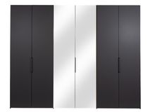 Draaideurkast EXTENSO - Antraciet/spiegel STA C35875 DM2261SP22