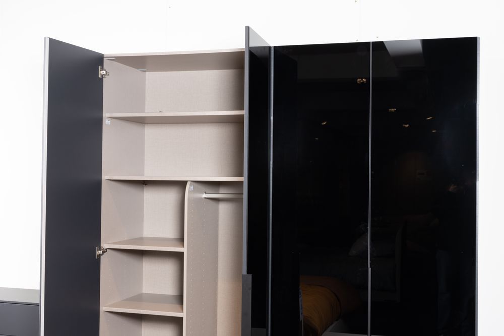 Draaideurkast VIANO - Zwart C-RCH-94-KAST2