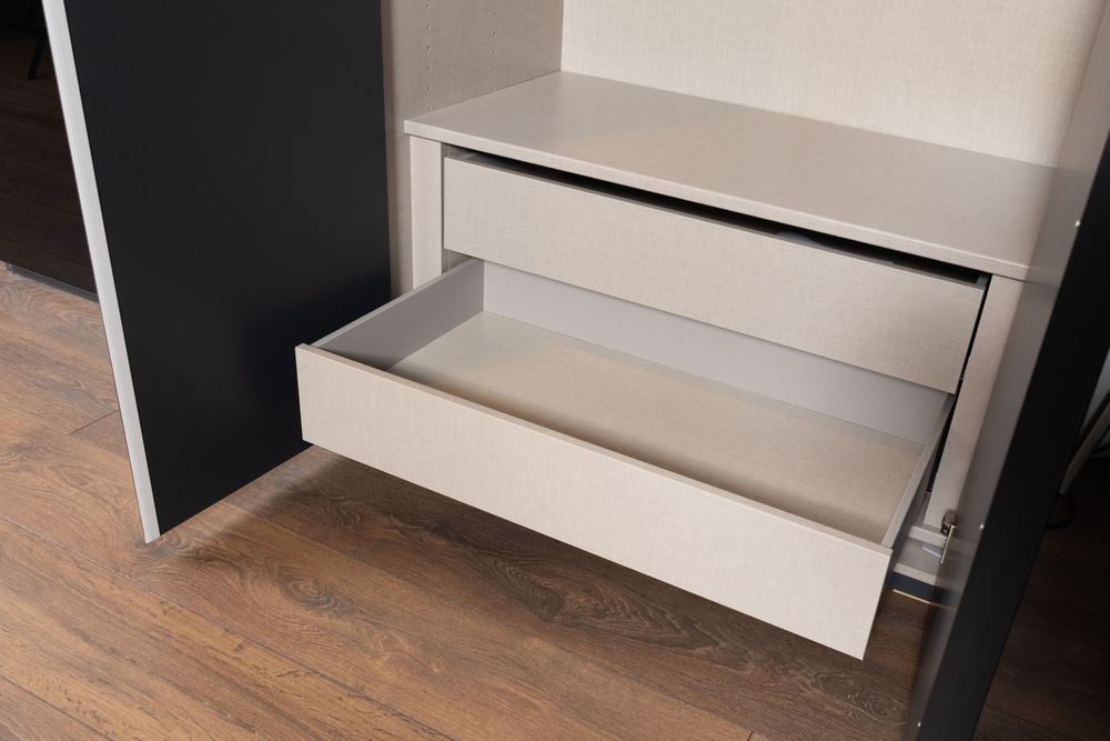 Draaideurkast VIANO - Zwart C-RCH-94-KAST2