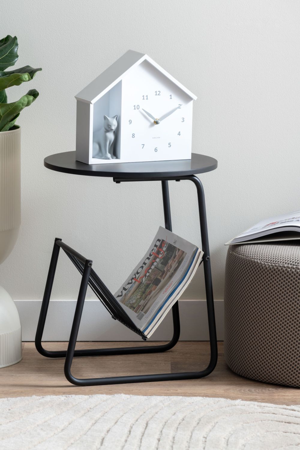 Bijzettafel RIQUEZA REVISTA - Zwart PST LM2372BK