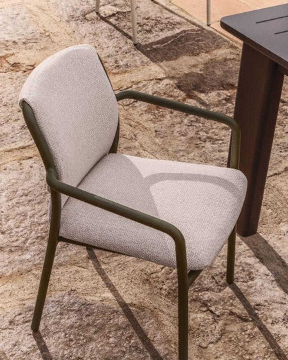 Tuinstoel LINOSA - Groen/Beige KAV C00333RR06
