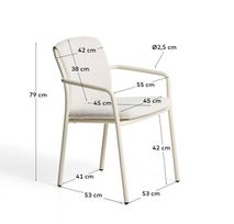 Tuinstoel LINOSA - Groen/Beige KAV C00333RR39