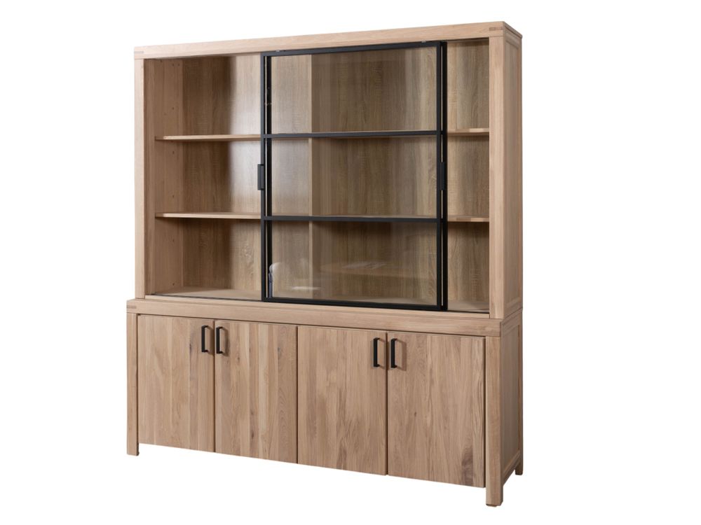Vitrinekast MILL - Eik Bianco STO-1-TZ3