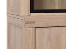 Vitrinekast MILL - Eik Bianco STO-1-TZ3