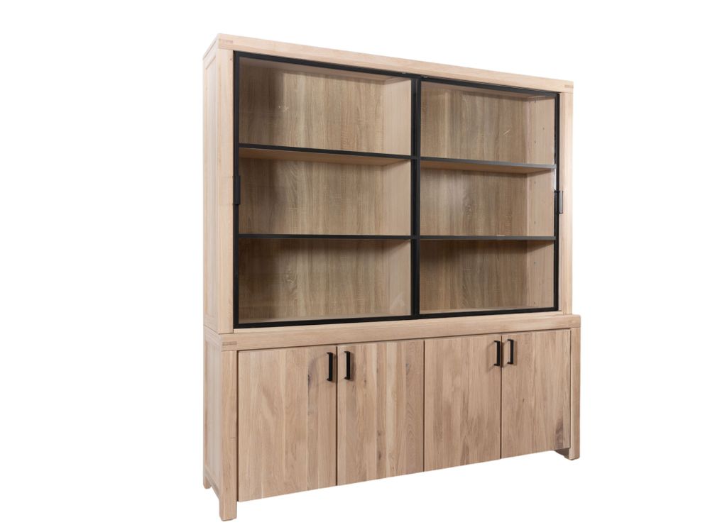 Vitrinekast MILL - Eik Bianco STO-1-TZ3