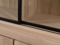 Vitrinekast MILL - Eik Bianco STO-1-TZ3