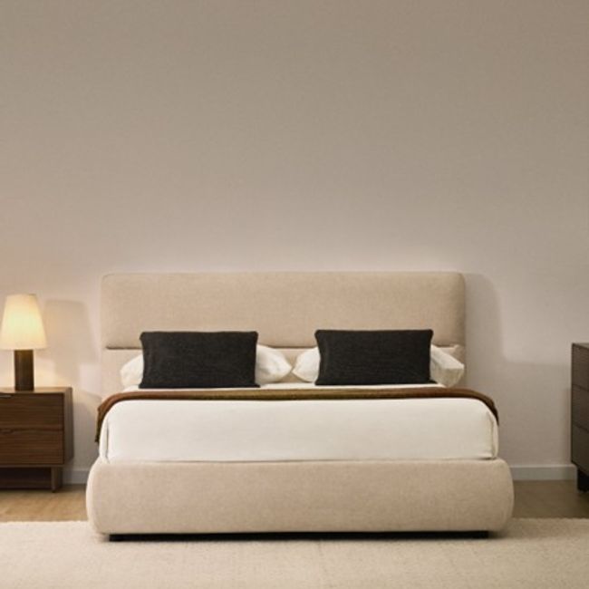 Bed incl. opbergruimte DAFRA - Beige